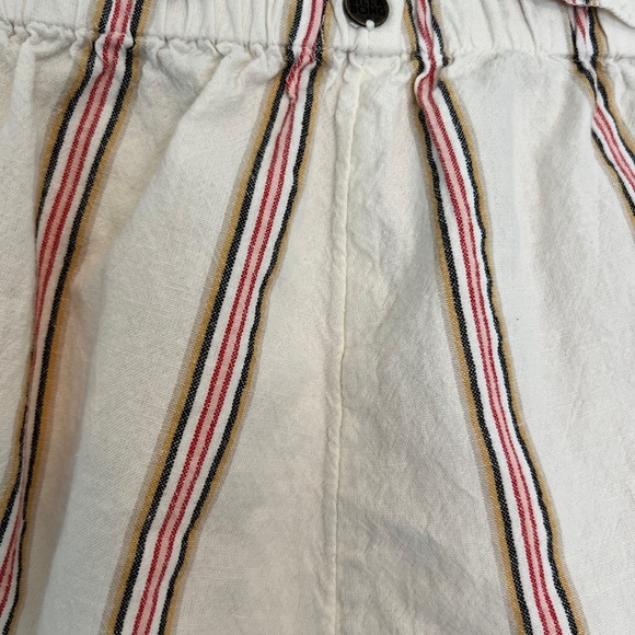 Billabong Women’s Cream Wide Leg Pants with Multicolor Stripes - Picture 5 of 6